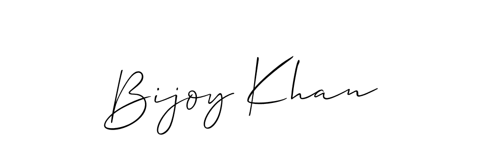 Also we have Bijoy Khan name is the best signature style. Create professional handwritten signature collection using Allison_Script autograph style. Bijoy Khan signature style 2 images and pictures png