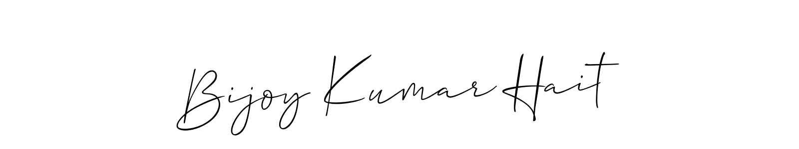 Make a beautiful signature design for name Bijoy Kumar Hait. With this signature (Allison_Script) style, you can create a handwritten signature for free. Bijoy Kumar Hait signature style 2 images and pictures png