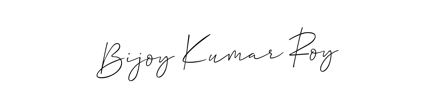 How to make Bijoy Kumar Roy name signature. Use Allison_Script style for creating short signs online. This is the latest handwritten sign. Bijoy Kumar Roy signature style 2 images and pictures png