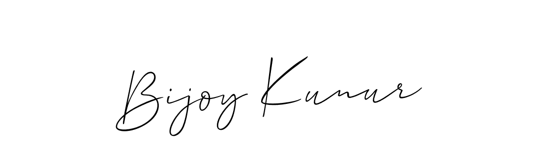 How to make Bijoy Kunur name signature. Use Allison_Script style for creating short signs online. This is the latest handwritten sign. Bijoy Kunur signature style 2 images and pictures png