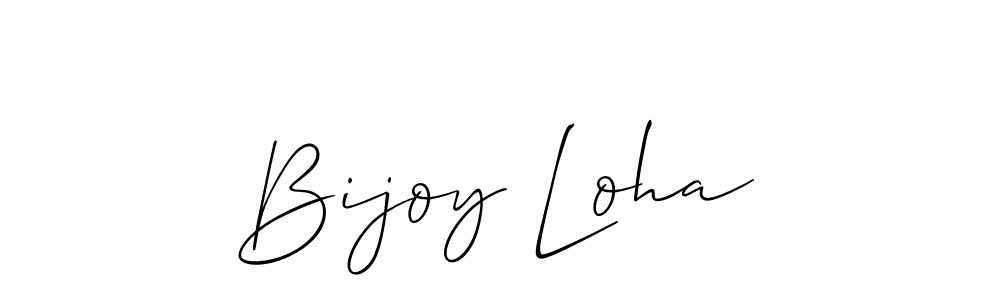 Use a signature maker to create a handwritten signature online. With this signature software, you can design (Allison_Script) your own signature for name Bijoy Loha. Bijoy Loha signature style 2 images and pictures png