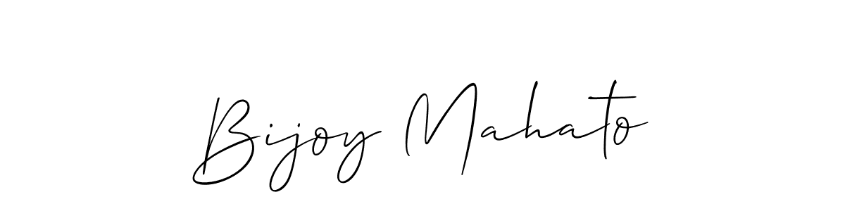 Make a beautiful signature design for name Bijoy Mahato. With this signature (Allison_Script) style, you can create a handwritten signature for free. Bijoy Mahato signature style 2 images and pictures png