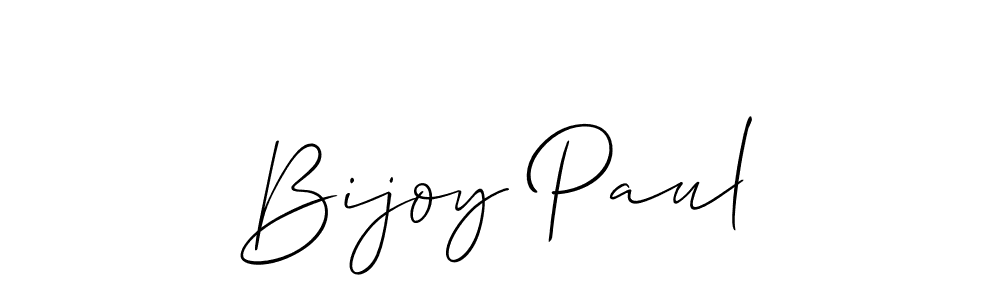 How to make Bijoy Paul signature? Allison_Script is a professional autograph style. Create handwritten signature for Bijoy Paul name. Bijoy Paul signature style 2 images and pictures png