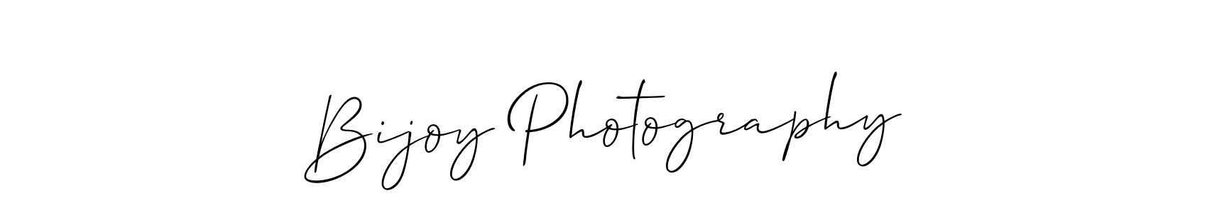 if you are searching for the best signature style for your name Bijoy Photography. so please give up your signature search. here we have designed multiple signature styles  using Allison_Script. Bijoy Photography signature style 2 images and pictures png