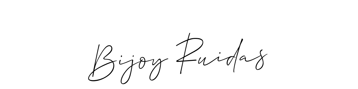 Make a beautiful signature design for name Bijoy Ruidas. With this signature (Allison_Script) style, you can create a handwritten signature for free. Bijoy Ruidas signature style 2 images and pictures png
