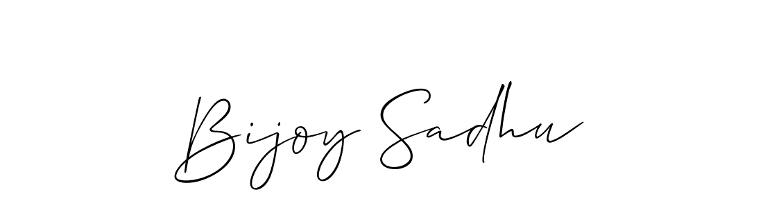 Design your own signature with our free online signature maker. With this signature software, you can create a handwritten (Allison_Script) signature for name Bijoy Sadhu. Bijoy Sadhu signature style 2 images and pictures png