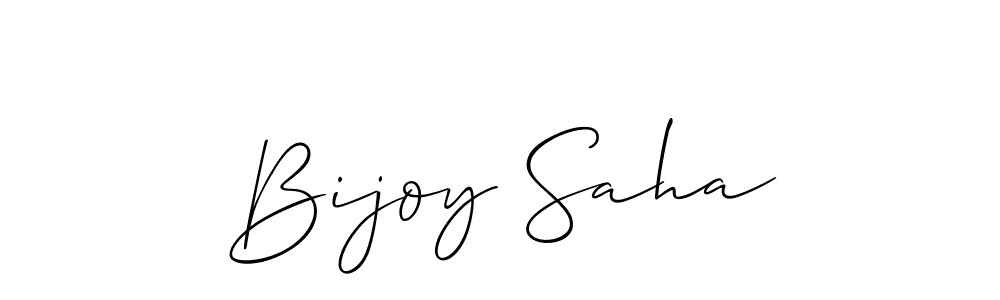 How to make Bijoy Saha signature? Allison_Script is a professional autograph style. Create handwritten signature for Bijoy Saha name. Bijoy Saha signature style 2 images and pictures png