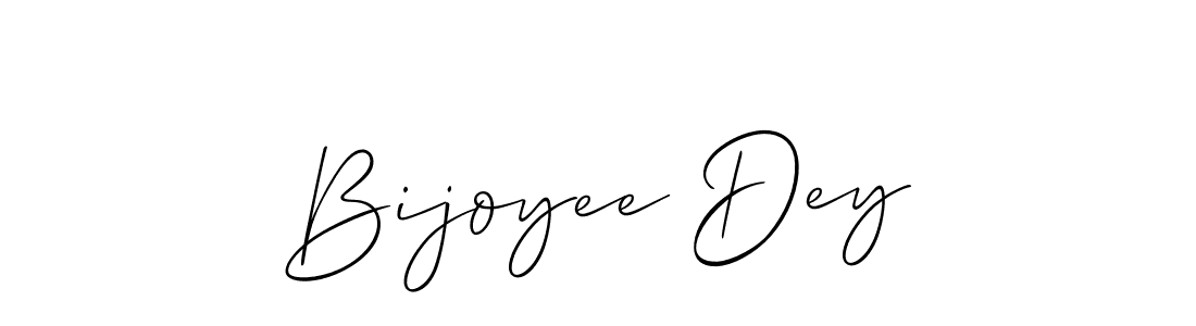 Create a beautiful signature design for name Bijoyee Dey. With this signature (Allison_Script) fonts, you can make a handwritten signature for free. Bijoyee Dey signature style 2 images and pictures png