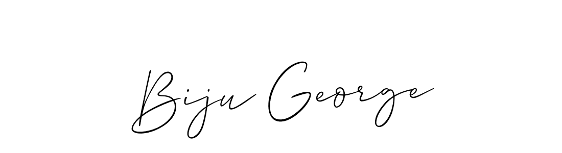 It looks lik you need a new signature style for name Biju George. Design unique handwritten (Allison_Script) signature with our free signature maker in just a few clicks. Biju George signature style 2 images and pictures png