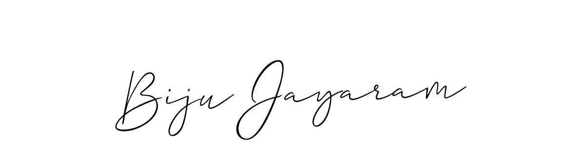 Also we have Biju Jayaram name is the best signature style. Create professional handwritten signature collection using Allison_Script autograph style. Biju Jayaram signature style 2 images and pictures png