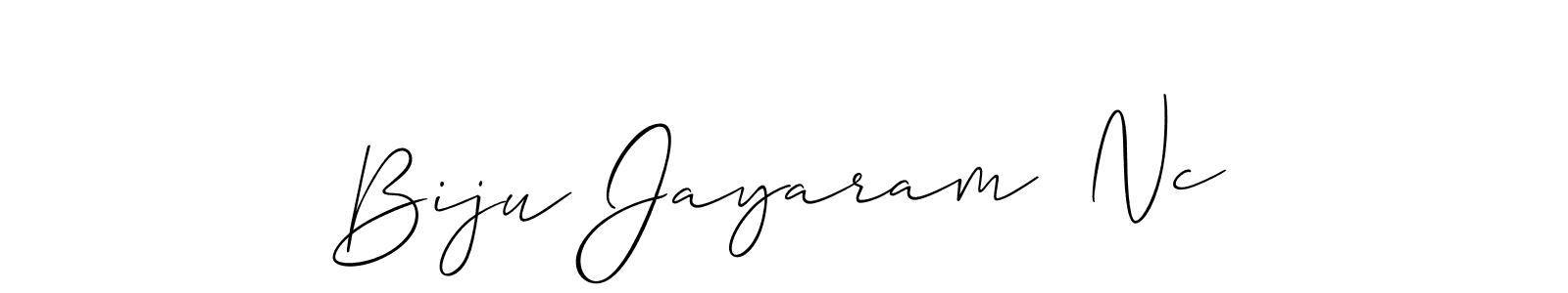 Similarly Allison_Script is the best handwritten signature design. Signature creator online .You can use it as an online autograph creator for name Biju Jayaram  Nc. Biju Jayaram  Nc signature style 2 images and pictures png