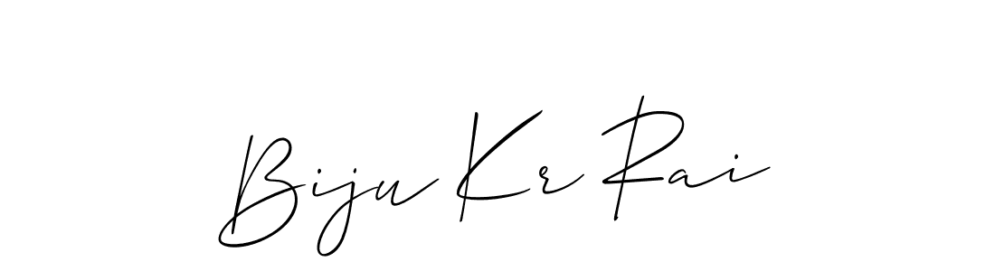This is the best signature style for the Biju Kr Rai name. Also you like these signature font (Allison_Script). Mix name signature. Biju Kr Rai signature style 2 images and pictures png