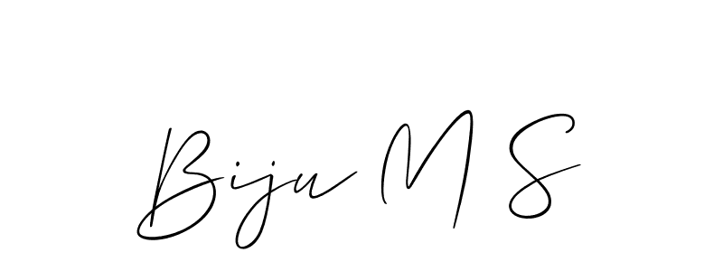 You can use this online signature creator to create a handwritten signature for the name Biju M S. This is the best online autograph maker. Biju M S signature style 2 images and pictures png