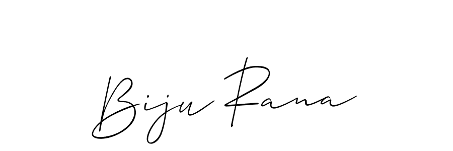 How to make Biju Rana signature? Allison_Script is a professional autograph style. Create handwritten signature for Biju Rana name. Biju Rana signature style 2 images and pictures png