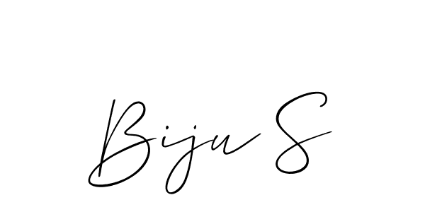 You should practise on your own different ways (Allison_Script) to write your name (Biju S) in signature. don't let someone else do it for you. Biju S signature style 2 images and pictures png