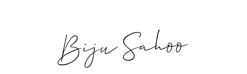Create a beautiful signature design for name Biju Sahoo. With this signature (Allison_Script) fonts, you can make a handwritten signature for free. Biju Sahoo signature style 2 images and pictures png