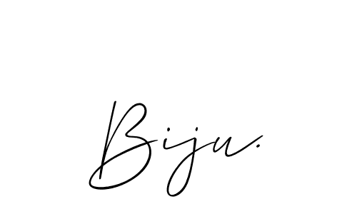 Create a beautiful signature design for name Biju.. With this signature (Allison_Script) fonts, you can make a handwritten signature for free. Biju. signature style 2 images and pictures png