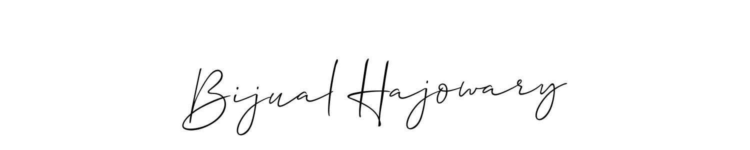 Create a beautiful signature design for name Bijual Hajowary. With this signature (Allison_Script) fonts, you can make a handwritten signature for free. Bijual Hajowary signature style 2 images and pictures png