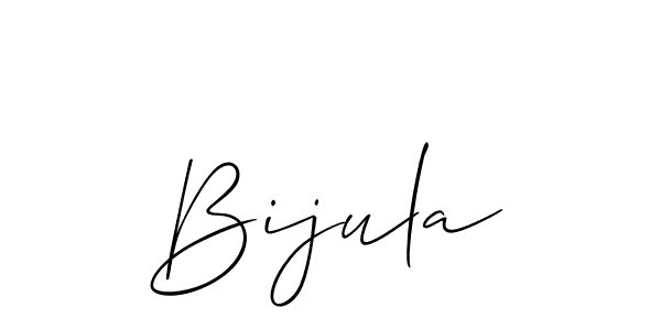 Use a signature maker to create a handwritten signature online. With this signature software, you can design (Allison_Script) your own signature for name Bijula. Bijula signature style 2 images and pictures png