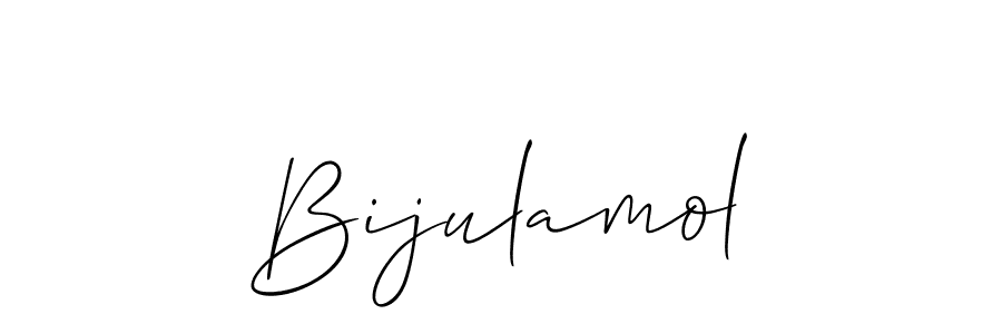 You should practise on your own different ways (Allison_Script) to write your name (Bijulamol) in signature. don't let someone else do it for you. Bijulamol signature style 2 images and pictures png