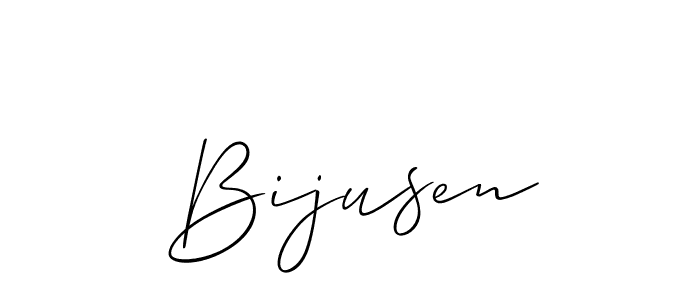 How to make Bijusen name signature. Use Allison_Script style for creating short signs online. This is the latest handwritten sign. Bijusen signature style 2 images and pictures png