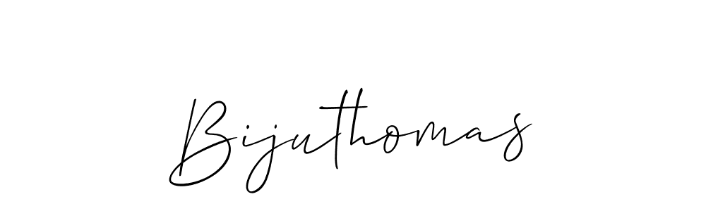 How to make Bijuthomas signature? Allison_Script is a professional autograph style. Create handwritten signature for Bijuthomas name. Bijuthomas signature style 2 images and pictures png