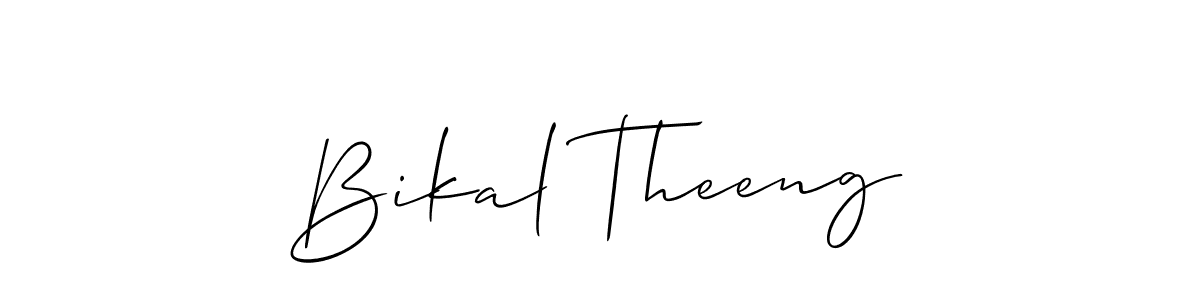 How to Draw Bikal Theeng signature style? Allison_Script is a latest design signature styles for name Bikal Theeng. Bikal Theeng signature style 2 images and pictures png