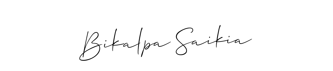 This is the best signature style for the Bikalpa Saikia name. Also you like these signature font (Allison_Script). Mix name signature. Bikalpa Saikia signature style 2 images and pictures png