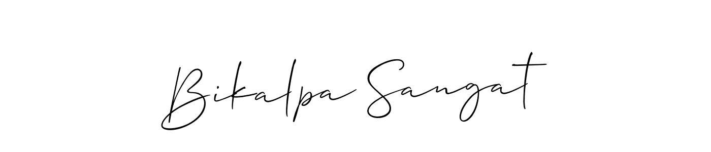 Make a short Bikalpa Sangat signature style. Manage your documents anywhere anytime using Allison_Script. Create and add eSignatures, submit forms, share and send files easily. Bikalpa Sangat signature style 2 images and pictures png