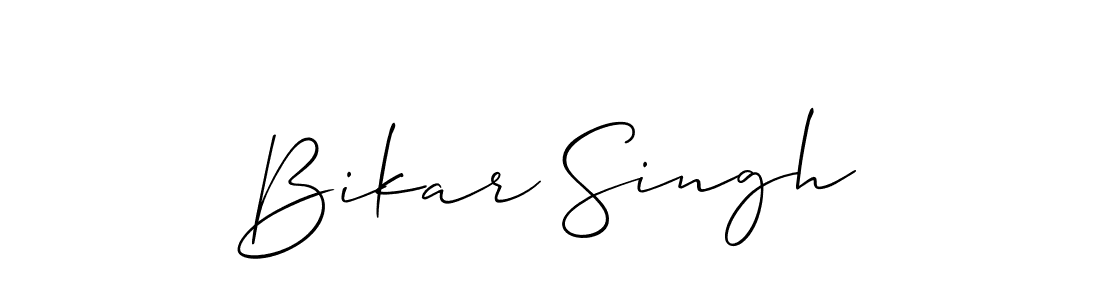 It looks lik you need a new signature style for name Bikar Singh. Design unique handwritten (Allison_Script) signature with our free signature maker in just a few clicks. Bikar Singh signature style 2 images and pictures png