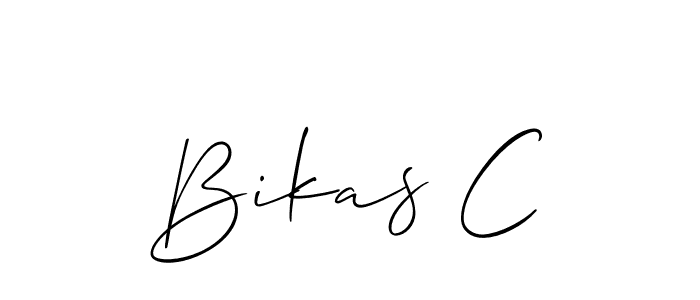 if you are searching for the best signature style for your name Bikas C. so please give up your signature search. here we have designed multiple signature styles  using Allison_Script. Bikas C signature style 2 images and pictures png