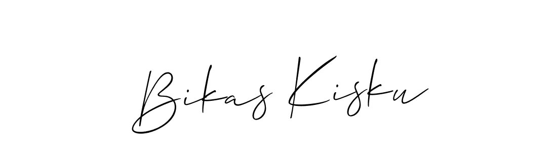 if you are searching for the best signature style for your name Bikas Kisku. so please give up your signature search. here we have designed multiple signature styles  using Allison_Script. Bikas Kisku signature style 2 images and pictures png