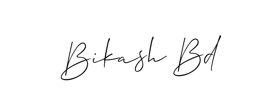 It looks lik you need a new signature style for name Bikash Bd. Design unique handwritten (Allison_Script) signature with our free signature maker in just a few clicks. Bikash Bd signature style 2 images and pictures png