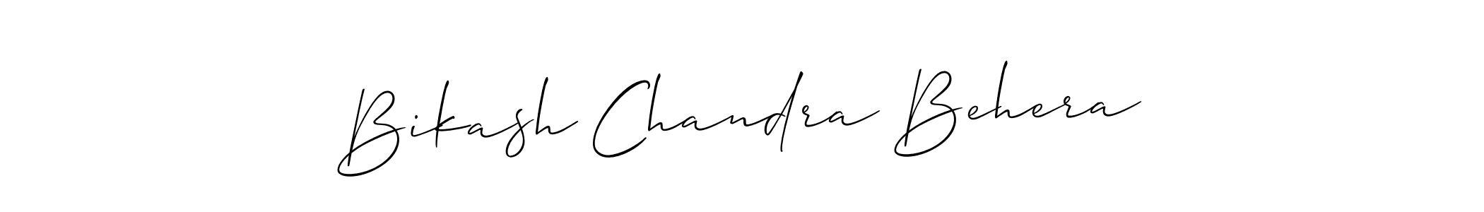 Design your own signature with our free online signature maker. With this signature software, you can create a handwritten (Allison_Script) signature for name Bikash Chandra Behera. Bikash Chandra Behera signature style 2 images and pictures png