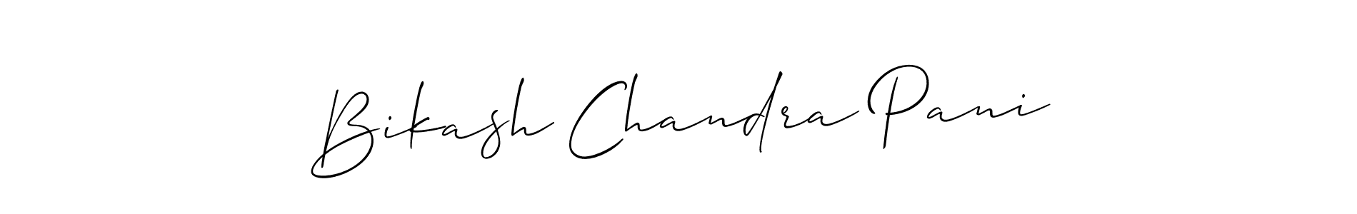 How to make Bikash Chandra Pani name signature. Use Allison_Script style for creating short signs online. This is the latest handwritten sign. Bikash Chandra Pani signature style 2 images and pictures png