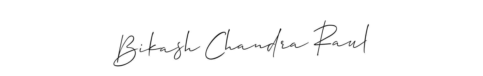 Use a signature maker to create a handwritten signature online. With this signature software, you can design (Allison_Script) your own signature for name Bikash Chandra Raul. Bikash Chandra Raul signature style 2 images and pictures png