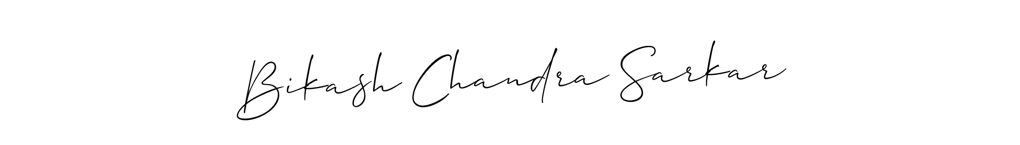 Also we have Bikash Chandra Sarkar name is the best signature style. Create professional handwritten signature collection using Allison_Script autograph style. Bikash Chandra Sarkar signature style 2 images and pictures png