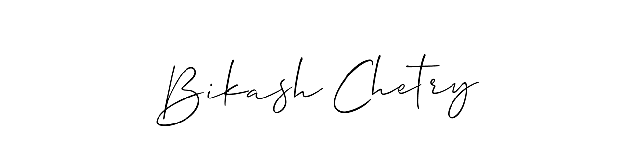 Also we have Bikash Chetry name is the best signature style. Create professional handwritten signature collection using Allison_Script autograph style. Bikash Chetry signature style 2 images and pictures png