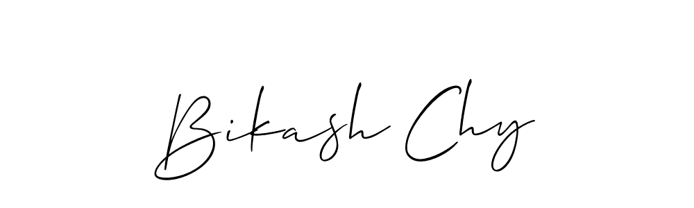 How to make Bikash Chy signature? Allison_Script is a professional autograph style. Create handwritten signature for Bikash Chy name. Bikash Chy signature style 2 images and pictures png