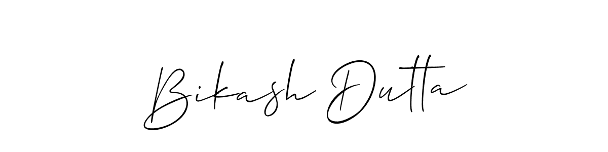 It looks lik you need a new signature style for name Bikash Dutta. Design unique handwritten (Allison_Script) signature with our free signature maker in just a few clicks. Bikash Dutta signature style 2 images and pictures png