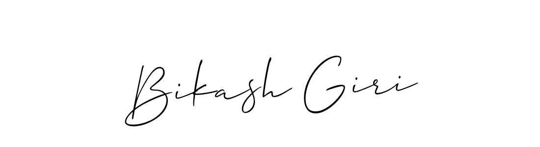 How to make Bikash Giri name signature. Use Allison_Script style for creating short signs online. This is the latest handwritten sign. Bikash Giri signature style 2 images and pictures png