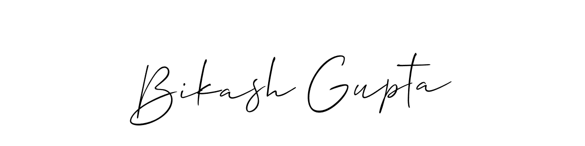 How to make Bikash Gupta signature? Allison_Script is a professional autograph style. Create handwritten signature for Bikash Gupta name. Bikash Gupta signature style 2 images and pictures png