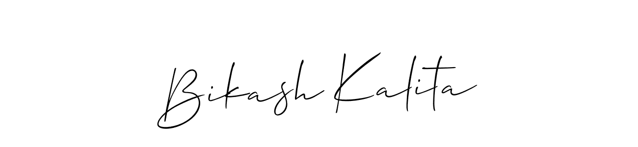 if you are searching for the best signature style for your name Bikash Kalita. so please give up your signature search. here we have designed multiple signature styles  using Allison_Script. Bikash Kalita signature style 2 images and pictures png