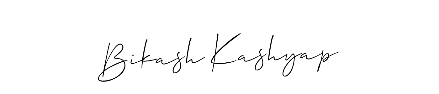 How to Draw Bikash Kashyap signature style? Allison_Script is a latest design signature styles for name Bikash Kashyap. Bikash Kashyap signature style 2 images and pictures png