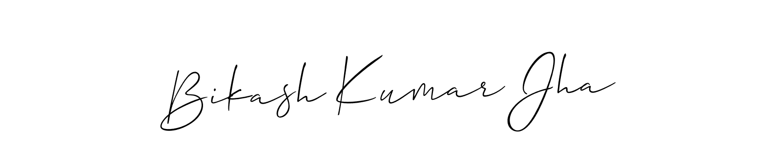 The best way (Allison_Script) to make a short signature is to pick only two or three words in your name. The name Bikash Kumar Jha include a total of six letters. For converting this name. Bikash Kumar Jha signature style 2 images and pictures png