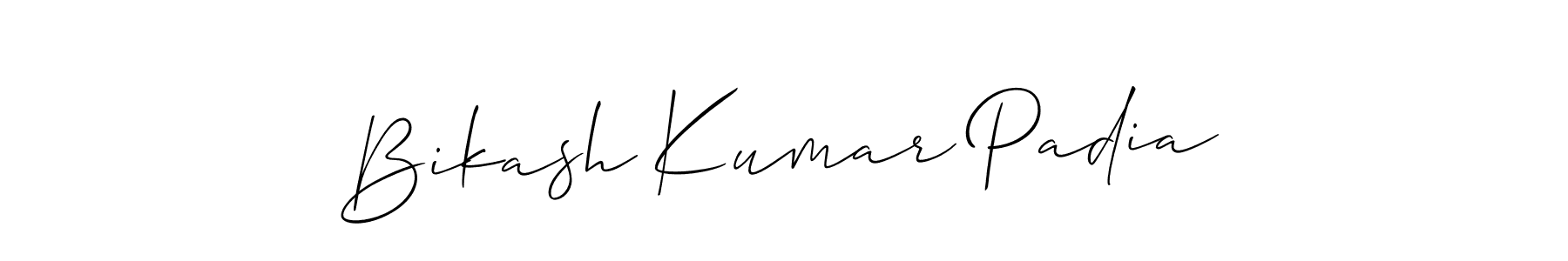 Make a beautiful signature design for name Bikash Kumar Padia. With this signature (Allison_Script) style, you can create a handwritten signature for free. Bikash Kumar Padia signature style 2 images and pictures png