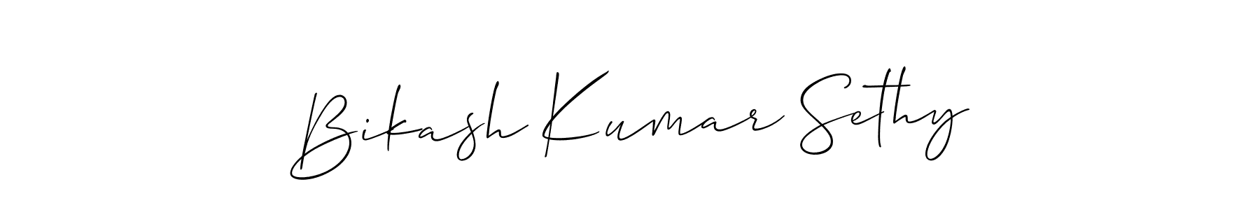 Bikash Kumar Sethy stylish signature style. Best Handwritten Sign (Allison_Script) for my name. Handwritten Signature Collection Ideas for my name Bikash Kumar Sethy. Bikash Kumar Sethy signature style 2 images and pictures png