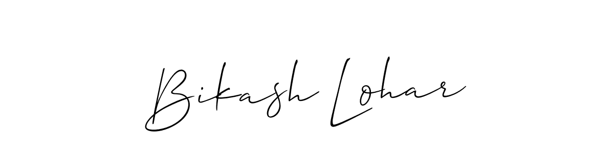 Bikash Lohar stylish signature style. Best Handwritten Sign (Allison_Script) for my name. Handwritten Signature Collection Ideas for my name Bikash Lohar. Bikash Lohar signature style 2 images and pictures png