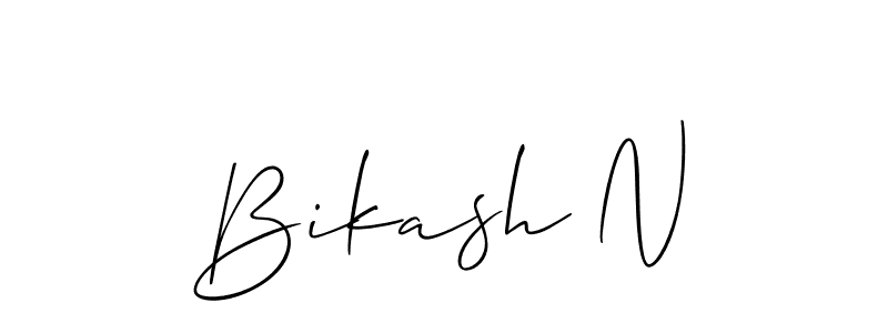 Make a beautiful signature design for name Bikash N. Use this online signature maker to create a handwritten signature for free. Bikash N signature style 2 images and pictures png