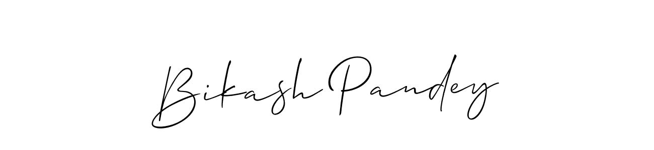 How to make Bikash Pandey signature? Allison_Script is a professional autograph style. Create handwritten signature for Bikash Pandey name. Bikash Pandey signature style 2 images and pictures png